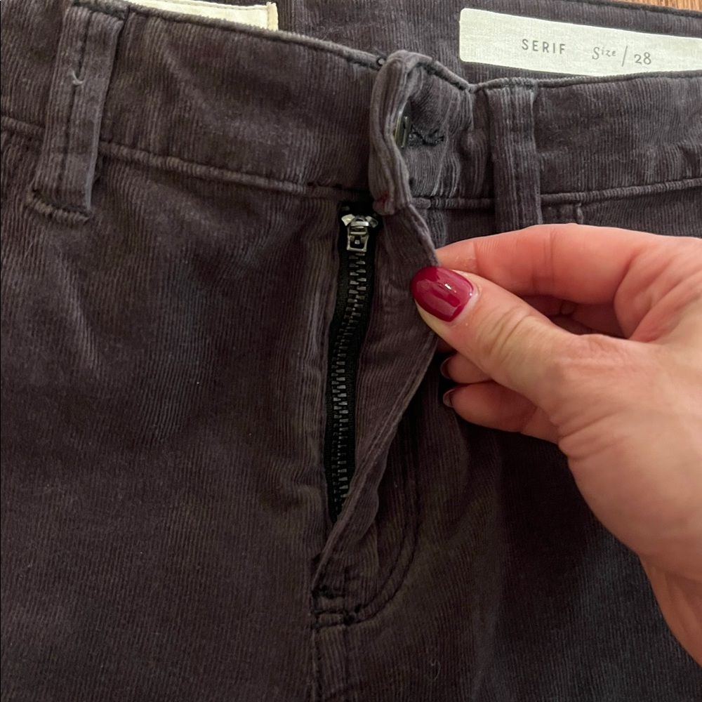 Anthropologie Pilcro and the Letterpress Serif Gray Courdory Pants Women’s 28 - Picture 7 of 13